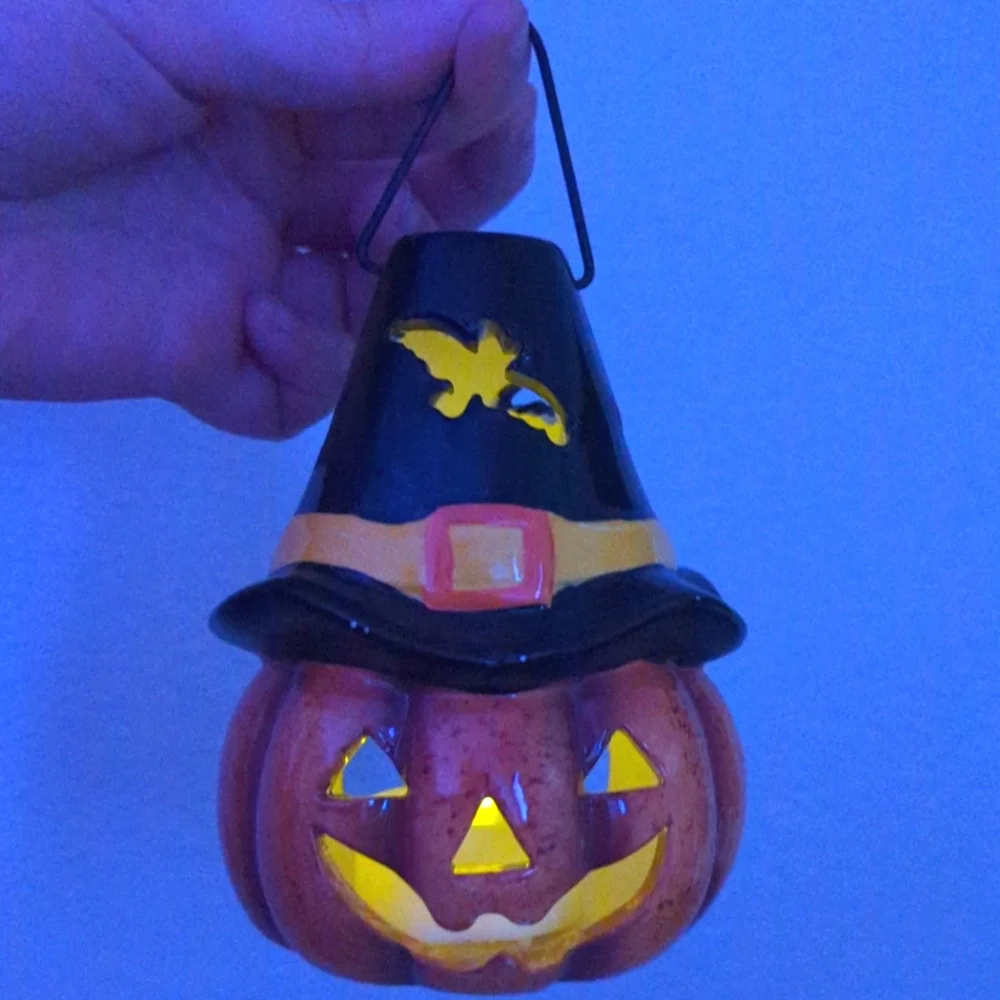 Halloween Pumpkin Candle Holder